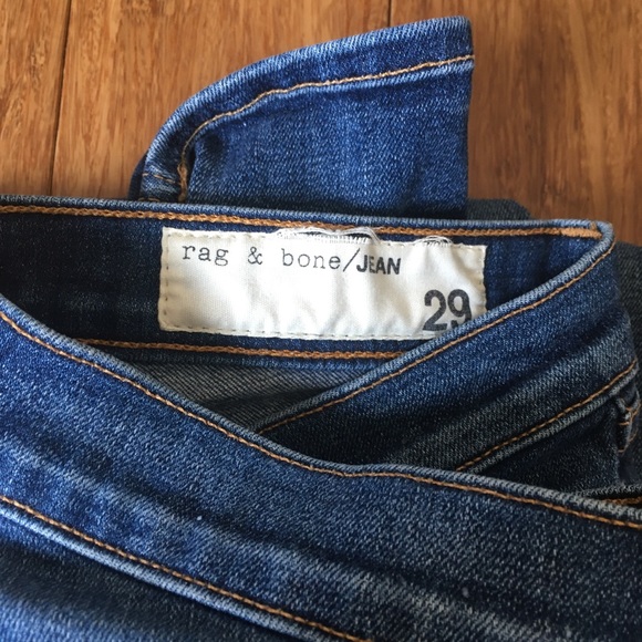 EUC rag & bone skinny stretch jeans in destroyed - Picture 4 of 4